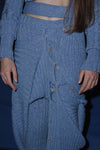 BASERANGE Trousers TRMAC-CO-AU23 Blue Blend